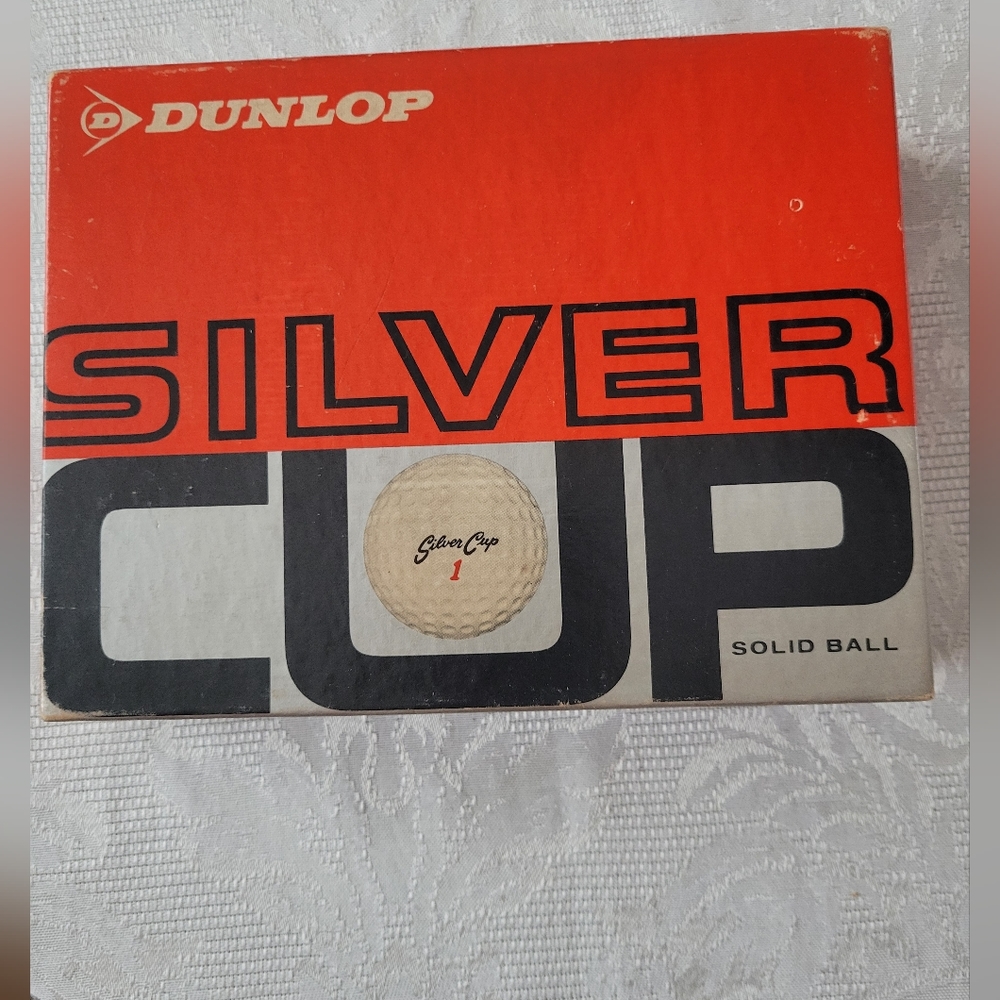 VTG Dunlop Silver Cup golf balls 4 new sleeves in original box NIB